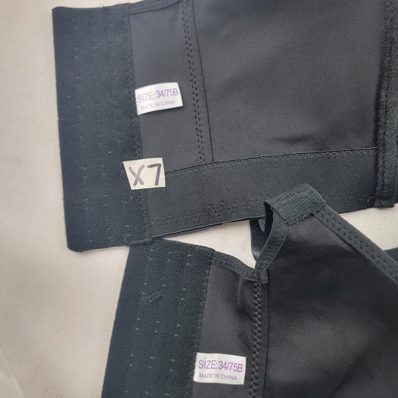 NWT Shapedly she curve push up back smoothing bra 2 pack in black X7 - Picture 8 of 8